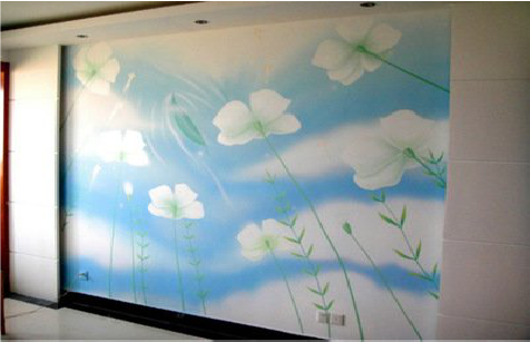 若尔盖画墙绘怎么画好白云的蓬松感？