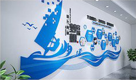 若尔盖海浪主题文化墙如何设计？
