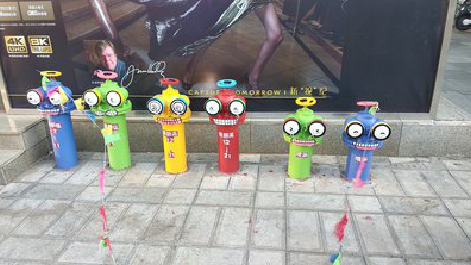 若尔盖商业区彩绘